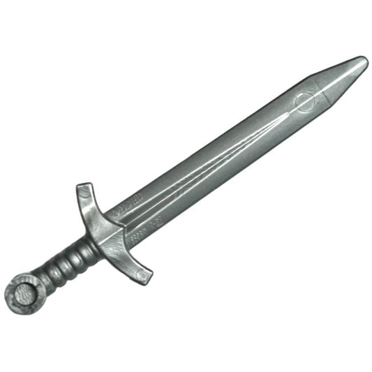 Minifigure Weapon Sword Greatsword Pointed with Upturned Crossguard - Part - 66964 - Flat Silver - new - Qty:1