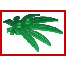 Plant Leaves 6 x 5 Swordleaf with Open O Clip Thick - Part - 10884 - Green - used - Qty:3