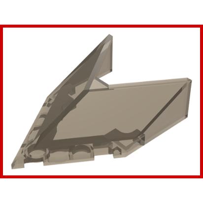 Windscreen 6 x 4 x 1 1/3 Pointed - Part - 22483 - Trans-Brown - used - Qty:1