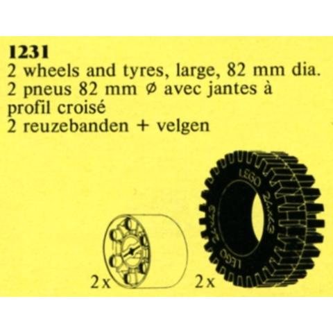 X-Large Tires and Hubs - Set - 1231-1