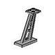 Support 2 x 4 x 5 Stanchion Inclined 5mm Wide Posts - Part - 4476b - Light Gray - used - Qty:1