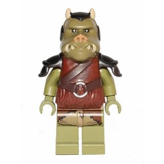 Gamorrean Guard - Olive Green Dark Tan Hips - Minifigure - Used