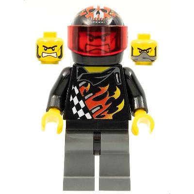 Backyard Blaster 1 (Bart Blaster) - Standard Helmet Trans-Red Visor - Minifigure - New