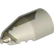 Windscreen 7 x 4 x 2 Round - Part - 30384 - Trans-Brown - used - Qty:2