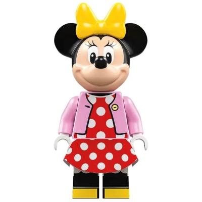 Minnie Mouse - Bright Pink Jacket Red Polka Dot Dress Yellow Bow - Minifigure - New