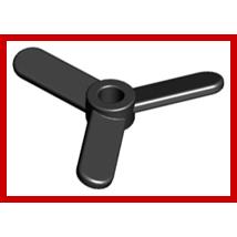 Propeller 3 Blade Small - Part - 2421 - Black - used - Qty:11