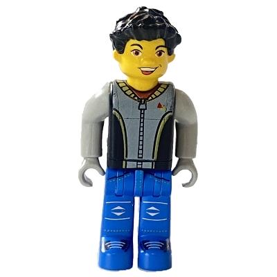 Max Black Torso Light Gray Arms Blue Legs (4143768) - Minifigure