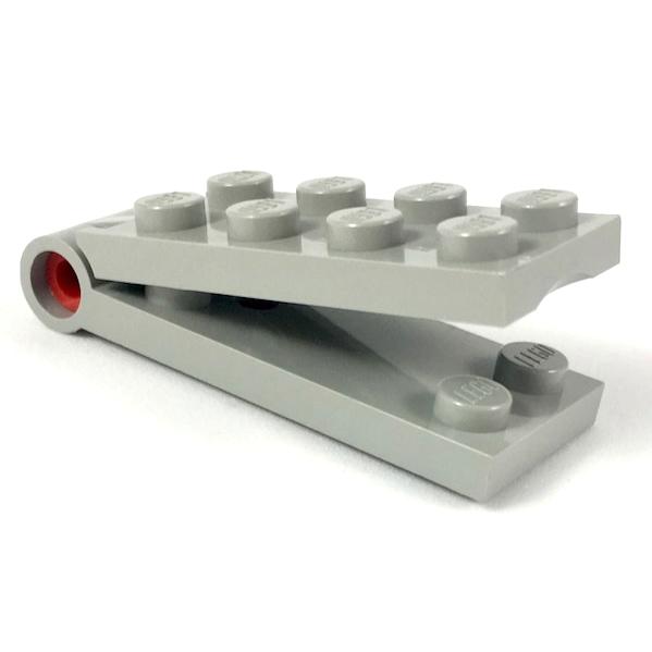 Hinge Plate 2 x 4 - Part - 3149c01 - Light Gray - used - Qty:1
