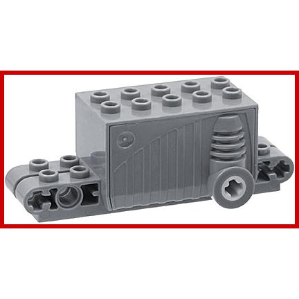 Pullback Motor 9 x 4 x 2 2/3 - Part - 47715c01 - Dark Bluish Gray - used - Qty:1