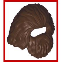 Minifigure Hair Shaggy and Long with Beard - Part - 37784 - Pearl Gold - new - Qty:1