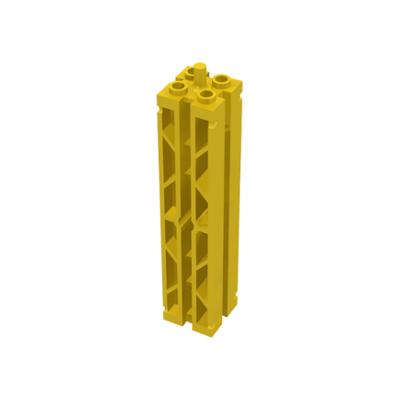 Support 2 x 2 x 8 with Channels and Top Peg Lattice on 2 Sides - Part - 30646a - Yellow - used - Qty:1