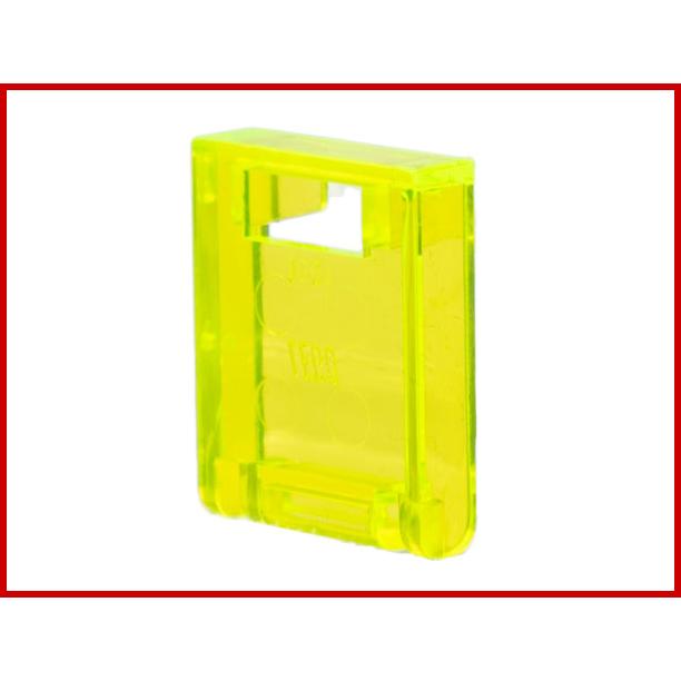 Container Box 2 x 2 x 2 Door with Slot - Part - 4346 - Trans-Neon Green - used - Qty:2