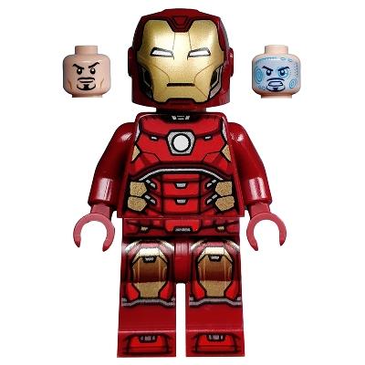 Iron Man - Silver Hexagon on Chest - Minifigure - Used