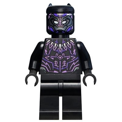 Black Panther - Dark Purple and Lavender Highlights - Minifigure