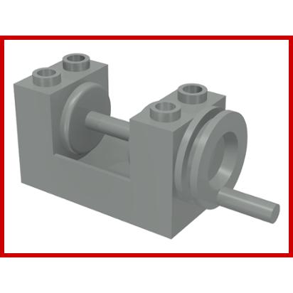 String Reel Winch 2 x 4 x 2 with Light Gray Drum - Part - 73037c00 - Light Gray - used - Qty:1