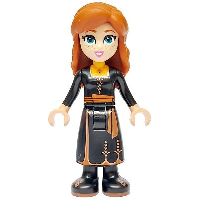 Anna - Black Dress Narrow Smile - Minifigure - Used