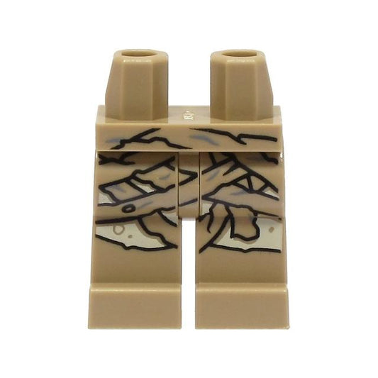 Hips and Legs with Tan Knees and Mummy Wrappings Pattern - Part - 970c00pb1480 - Dark Tan - used - Qty:1