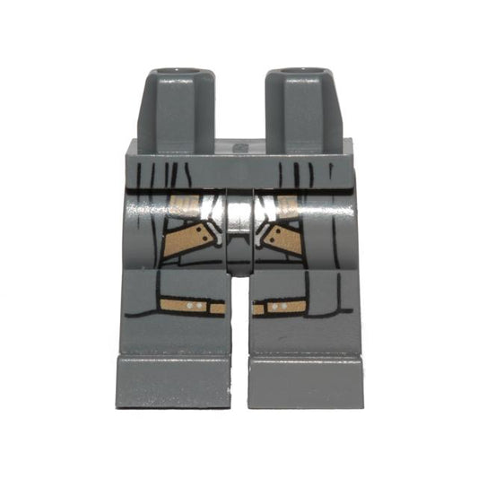 Hips and Legs with Crossed Dark Tan Belts with Belts on Knees and Overcoat Extension Pattern - Part - 970c00pb0828 - Dark Bluish Gray - new - Qty:1