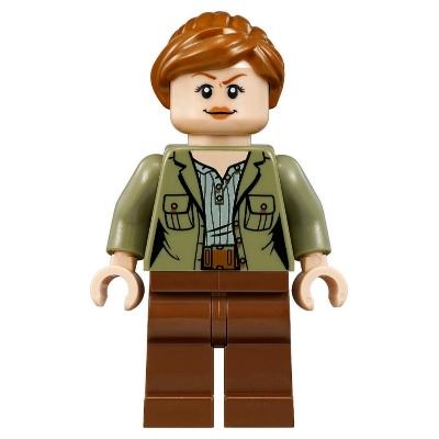 Claire Dearing - Olive Green Jacket over Sand Green Shirt Reddish Brown Legs - Minifigure - New