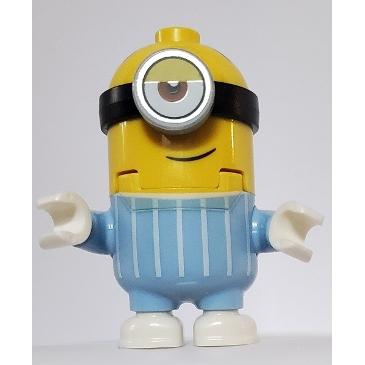 Minion Stuart - Bright Light Blue Jumpsuit - Minifigure - Used