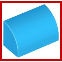 Slope Curved 1 x 2 with Bottom Stud Holder - Part - 37352 - Black - new - Qty:1