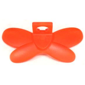 Minifigure Wings Insect Extended with Neck Bracket - Part - 10183 - Trans-Neon Orange - used - Qty:1