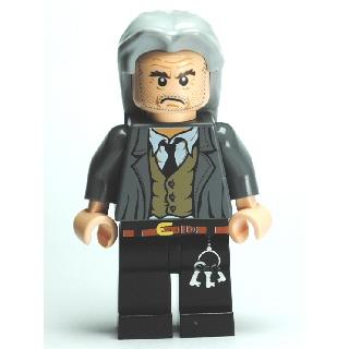 Argus Filch - Light Bluish Gray Long Hair - Minifigure - New
