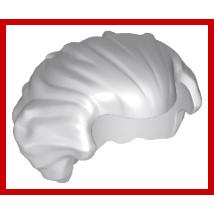 Minifigure Hair Swept Back with Widow's Peak Chin Length and Bushy in Back - Part - 21269 - Light Bluish Gray - used - Qty:1