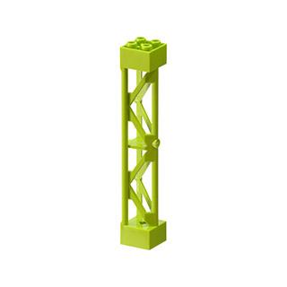 Support 2 x 2 x 10 Girder Triangular Vertical - Type 3 - 3 Posts 2 Sections - Part - 58827 - Black - used - Qty:1