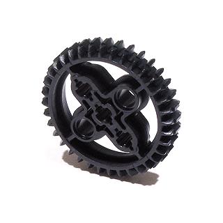Technic Gear 36 Tooth Double Bevel - Part - 32498 - Black - used - Qty:2