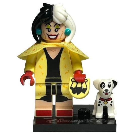 Cruella de Vil and Dalmatian Puppy Disney 100 (Complete Set with Stand and Accessories) - coldis100-13 - Set - New