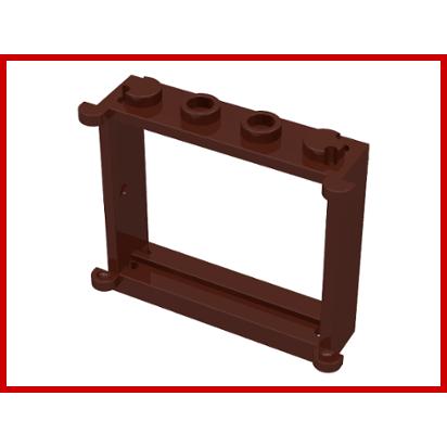 Window 1 x 4 x 3 - Part - 3853 - Brown - used - Qty:1