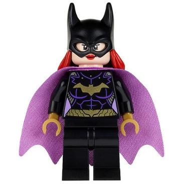 Batgirl - Minifigure Black Suit Lavender Cape - Minifigure - New