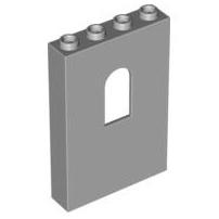Panel 1 x 4 x 5 Wall with Window - Part - 60808 - Light Bluish Gray - used - Qty:2