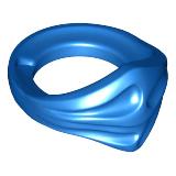 Minifigure Bandana Ninja - Part - 15619 - Blue - used - Qty:5