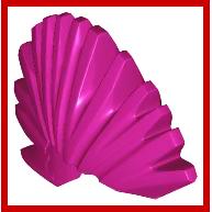 Minifigure Hair Mohawk - Part - 93563 - Magenta - used - Qty:1