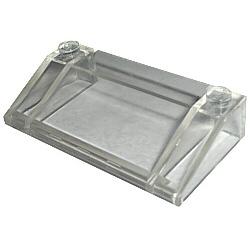 Slope 33 3 x 6 with Inner Walls - Part - 3939 - Trans-Clear - used - Qty:2