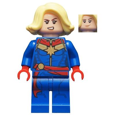 Captain Marvel - Bright Light Yellow Hair - Minifigure - Used