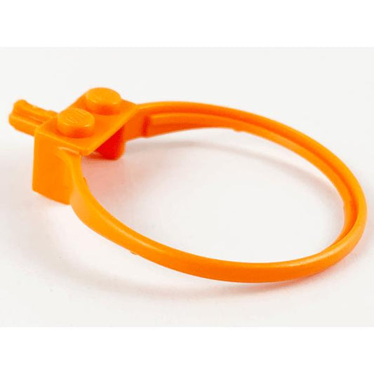 Sports Hoop with 2 Studs and Axle - Part - 43373 - Orange - used - Qty:2