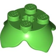 Plant Leaves 2 x 2 with 4 Petals and Axle Hole - Part - 15469 - Medium Azure - new - Qty:5