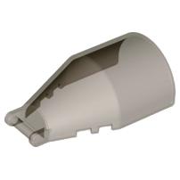 Windscreen 6 x 4 x 2 Round with Bar Handle - Part - 92279 - Trans-Brown - used - Qty:1