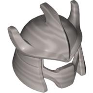 Minifigure Headgear Helmet Trident Shaped with Face Mask - Part - 12617 - Flat Silver - used - Qty:1