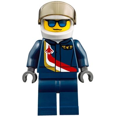 Airshow Jet Pilot - Minifigure - Used