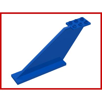 Tail 12 x 2 x 5 - Part - 87614 - Blue - used - Qty:1
