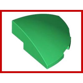 Slope Curved 3 x 3 Corner Round - Part - 76797 - Bright Light Blue - new - Qty:4