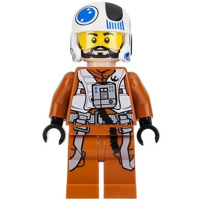 Resistance Pilot X-wing (Temmin 'Snap' Wexley) - Minifigure - Used