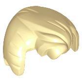 Minifigure Hair Swept Back with Widow's Peak Sideburns and Fluffed Bangs - Part - 24791 - Tan - used - Qty:1