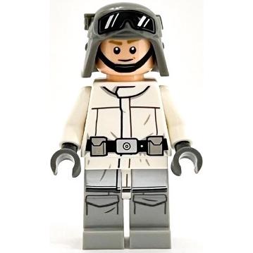 Imperial AT-ST Driver Hoth - Helmet with Molded Goggles White Jacket - Minifigure - Used