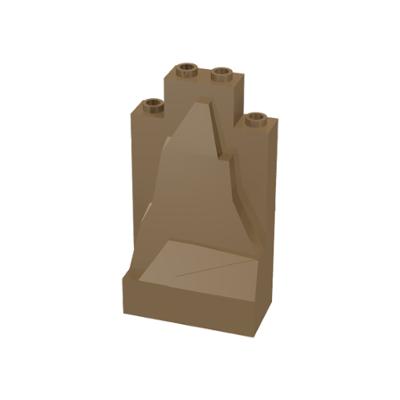 Rock Panel 2 x 4 x 6 - Part - 47847 - Dark Tan - used - Qty:1