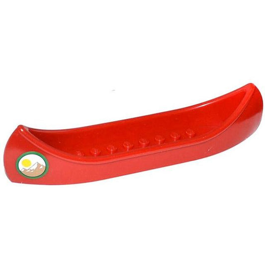 Boat Canoe with Sun and Mountains in Circle Pattern on Both Sides (Stickers) - Set 60057 - Part - 6021pb02 - Red - used - Qty:1